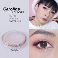 ?คอนแทคเลนส์✨ขนาดมินิ✨Brown✨ Caroline (Lovelylens)