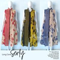 PREMIUM.. Long Cardi Serly Batik Cardigan Insights Solo Batik Tops Combi Outer Work