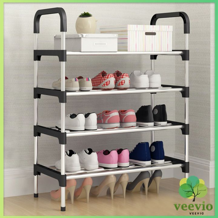 veevio-ชั้นวางรองเท้า-ชั้นเก็บรองเท้า-จัดระเบียบรองเท้า-สแตนเลส-มีให้เลือก-shoe-rack-มีสินค้าพร้อมส่ง