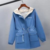 2021 New Fashion Women Jacket Coat Long Sleeve Hooded Basic Jackets Windbreaker Famale Causal Womens Jacket Outwear Plus Size