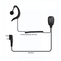 Retevis Intercom Earpiece Hanging Headset Coil Headset K-Head Double Pin J9122a