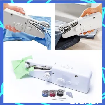 Good Vibes Handy Cloth Sewer Stitch Mini Sewing Machine Portable Handheld  Electric Cordless Tailoring Machine Mesin Jahit Ready Stock