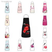 ┋❀ Nail Polish Pattern Apron For Men Women Manicurist Gift Adult Kitchen Chef Bib Tablier Cuisine Cooking Baking Painting