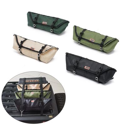 New Travel Car Cargo Roof Bag Rooftop Luggage for SCX10 TRX4 D90 1/10 Climbing Spare Ornaments Electrical Connectors