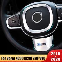 สติกเกอร์ที่ครอบเลื่อมแต่งขอบแต่งรถสำหรับรถ Volvo XC60 XC90 V90 S90 2018 2019 2020สแตนเลส