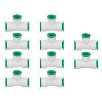 10PCS ลด Tee Fittings PPR Quick Connect ขั้วต่อท่อน้ำสำหรับระบบจำหน่าย
