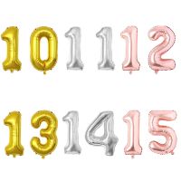 40inch 10 11 12 13 14 15 16 17 18 19 Balloon Rose Gold Silver 10th 11th 12th 13th 14th 15th Birthday Party Decoration Balloons Balloons