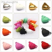 16x10mm 5pairs Heart Magnetic Beads End Caps Connected Clasps Beads For Bracelet DIY Jewelry Making Couple Necklaces Accessories