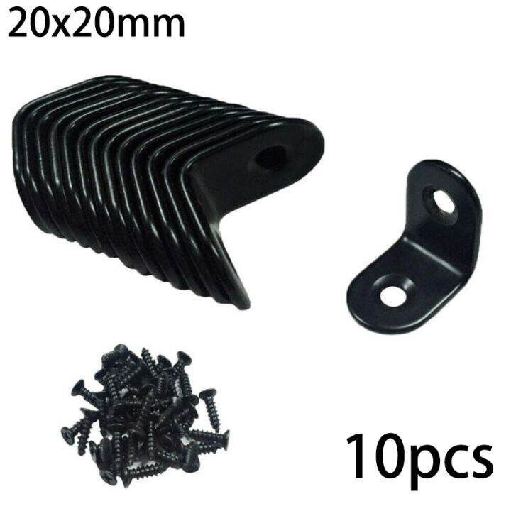 10pcs-black-l-shaped-brackets-stainless-steel-right-angle-bracket-support-iron-wardrobes-cabinet-joint-furniture-hardware