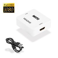 ☞❏✲ 1080P VGA to HDMI-compatible Adapter Converter Connector VGA2HD With Audio Port for PC Laptop for HDTV Projector Video Box