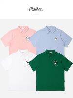 Summer Korean Original Single MALBON Golf Clothing Mens Short-Sleeved T-Shirt GOLF Sports Casual Breathable Top