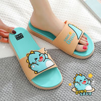 Summer Dinosaur Printing Men Women Beach Slides Slippers Sandals Flip Flops Thick Soled Boys Girls Bathroom Shoes Zapatillas