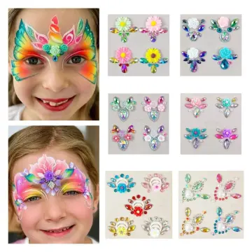 DIY Forehead Jewels Forehead Gems for Face Paint Decoration Face