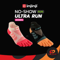 INJINJI NO SHOW ULTRA RUN (WOMEN) ถุงเท้า 5 นิ้ว ถุงเท้าวิ่งกันการเสียดสีของนิ้วเท้า แบบหนาพิเศษ ใต้ข้อ size XS/S , 35-40EU , 21.5-25cm.