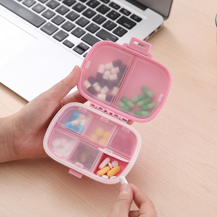 cw-8-grids-organizer-container-for-tablets-travel-pill-box-with-ring-small-straw-medicines