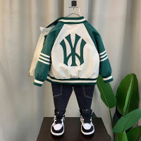 Boys Baseball Jacket 2023 New Baby Spring And Autumn Clothes Western Style Fashion Tops Childrens Ruffle Handsome Stylish Brand Jacket Coat