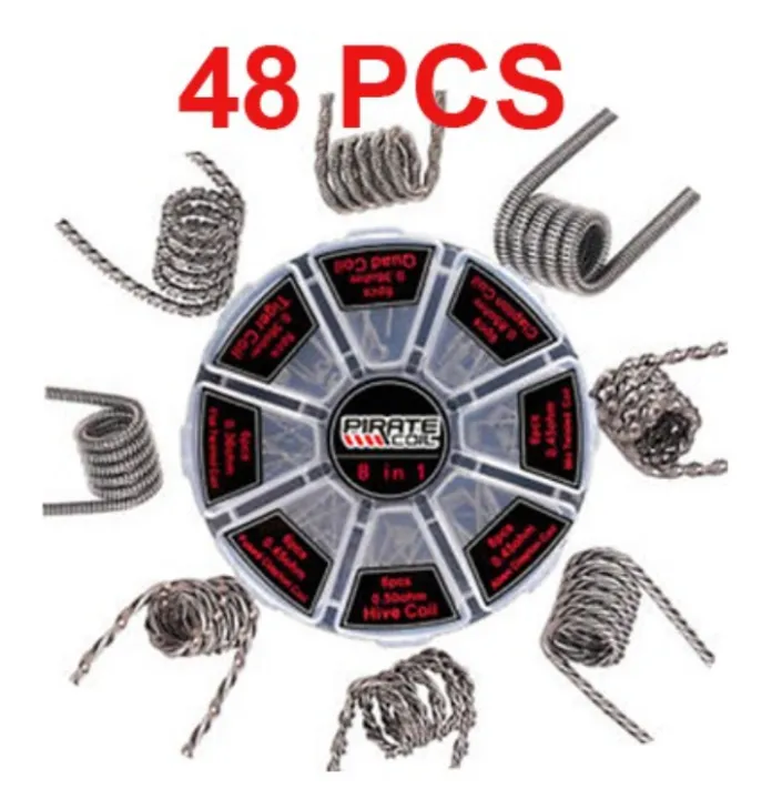 8 in1 Alien Fused Tiger Clapton Coil Mix Twisted Flat Twisted Vape