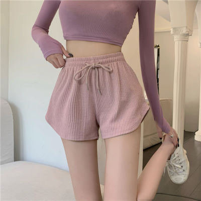 Honey Lovely  New Home Casual High Waist Shorts Sheath Sports Hot Pants Straight Loose Womens Outer Wear Summer Pants MNK14