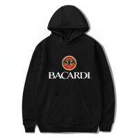 Bacardi เสื้อสเวตเตอร์มีฮู้ดของผู้ชายเสื้อสเวตเตอร์ฮาราจูกุแขนลำลองขาสั้น100% พิมพ์ลายเสื้อฤดูร้อนใหม่เสื้อยืดคอกลมขายส่งตลกๆ2021