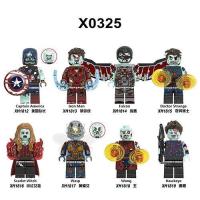 American Team Iron Man Falcon Dr. Strange Assembled Block Figures Childrens Toys Bag Superhero Ornament