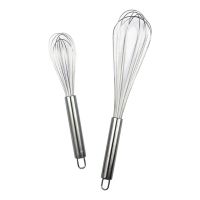 304 Stainless Steel Whisk Household Manual Whisk Milk Butter Mixer Flour Cake Mixing Tool Kitchen Baking Accessories Easy Clean