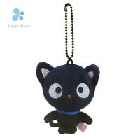 WEETE Chococat Plush พวงกุญแจตุ๊กตาแมว,พวงกุญแจรถแมวสีดำพวงกุญแจรถมินิเด็กผู้หญิงเด็ก