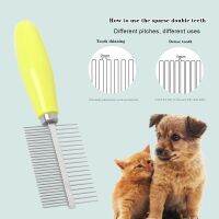 New Pet Dog Comb Hair Remover Cat Comb for Long Hair Curly Dogs Cats Removal Pet Brush Pet Massage Stainless Steel Comb