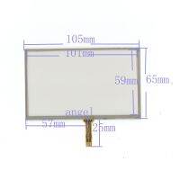 【Chat-support】 Gadget Lab Bd 4.3 4 Wire LCD Touch Screen รถ GPS 105มม. * 65มม. สำหรับ HSD043I9W2-A10-R00 721Q310B63-A2