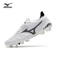 Mizuno MORELIA NEO III PRO ปุ่มสตั๊ดหนังจิงโจ้บู๊ทฟุตบอลเอฟจี-สีขาว