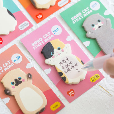 8pcs การ์ตูนแมว Sticky Memo Agenda Pad MARKER หมายเหตุ Planner สติกเกอร์น่ารักเครื่องเขียนไดอารี่สำนักงานโรงเรียนนักเรียนอุปกรณ์ H6044-Yrrey