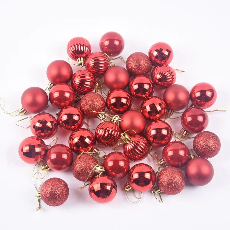 36pcs Christmas Xmas Tree Ball Bauble Hanging Home Party Ornament Decor ...