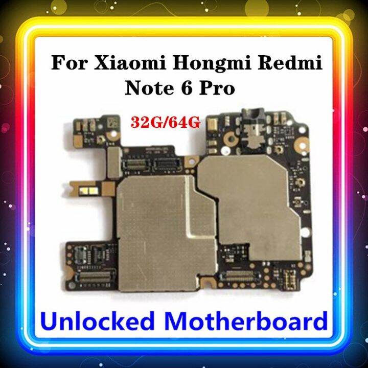 For Hongmi Redmi Note 6 Pro Motherboard Original Replaced Mainboard With Chips Logic Board Os 9674