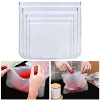 S XL Silicone Food Storage Bag EVA Food Fresh keeping Non toxic Freezer Bag Tasteless Leak Proof Sealed Bags Kitchen Tools