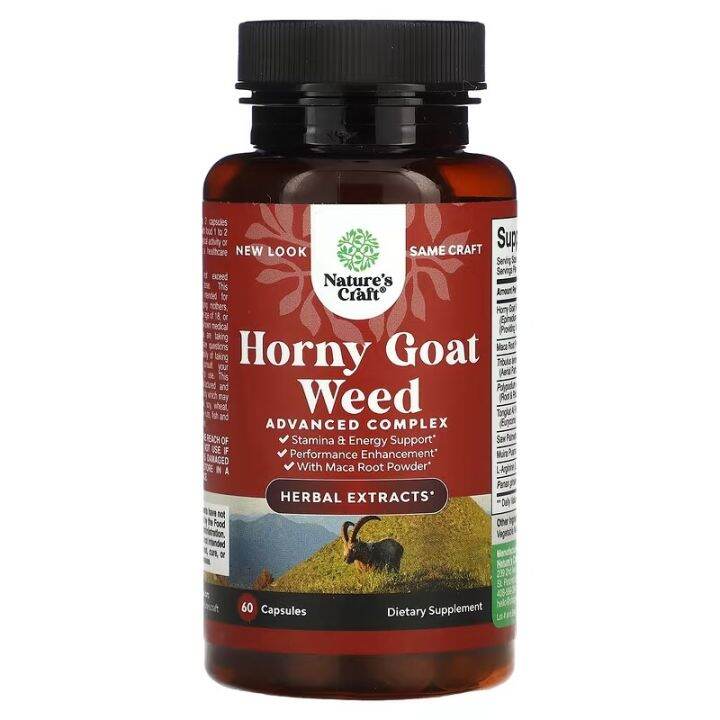 Horny Goat Weed With Maca Tongkat Ali Tribulus Panax Ginseng 60 Capsules Lazada Ph 6444