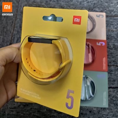 ₪♕ Xiaomi Mi zespół 5 pasek nadgarstek bransoletka silikon Xiaomi Band5 Miband 5 wymiana paski na rękę Mi zespół 5 pasek nie oryginalny