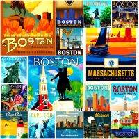 แม่เหล็กติดตู้เย็น แมรี่แลนด์ แมสซาชูเซตส์ USA ขนาด 2 × 3 นิ้ว วินเทจ Fridge magnet Maryland Massachusetts America Souvenir Vintage 2x3 inch รับสั่งทำผลิต Made to order
