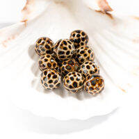 15#10pcs Fashion Leopard Ceramic Beads High Quality Porcelain Jewelry Accessories #MY262