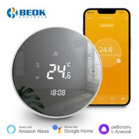 Beok Tuya Wifi Smart Thermostat Floor Heating Gas Boiler Temperature Regulator Programmable Works with Alice  Alexa  Google