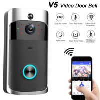 卍▽ V5 Waterproof Video Doorbell WiFi Wireless Door Bell Motion Detection Night Vision 2 Way Audio App Remote for IOS Android Phone