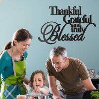 Classic Thankful Grateful Blessed Wall Decor Wall Signs for Home Decor Entryway