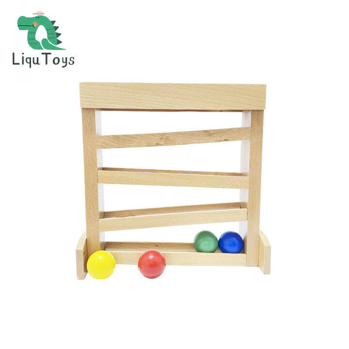 Montessori Tracker Ball Maze ของเล่นไม้สำหรับเด็กอายุ13ปี Lazada.co.th