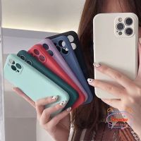 iPhone Case For iPhone 14 Pro Max 14 Plus 13 Mini Silicone Matte Phone Case Candy Color Luxury Original Square Macaron Color Liquid Shockproof Camera Protection Soft Cover