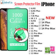 1 Miếng Dán Bảo Vệ Màn Hình Kính Cường Lực Bằng Gốm 100D Cho IPhone