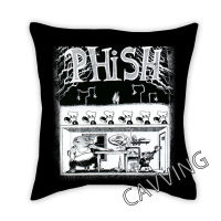 PHISH ROCK 3D พิมพ์โพลีเอสเตอร์ปลอกหมอนตกแต่งโยนปลอกหมอนสแควร์ซิปกรณีแฟนของขวัญ Home Textile