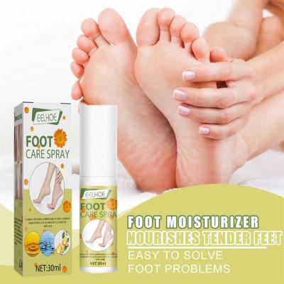 【UClanka】Foot Care Spray Exfoliates Dead Skin Calluses Prevents Dryness Moisturizes Softens Repairs Feet Cleansing Antimicrobial Natural