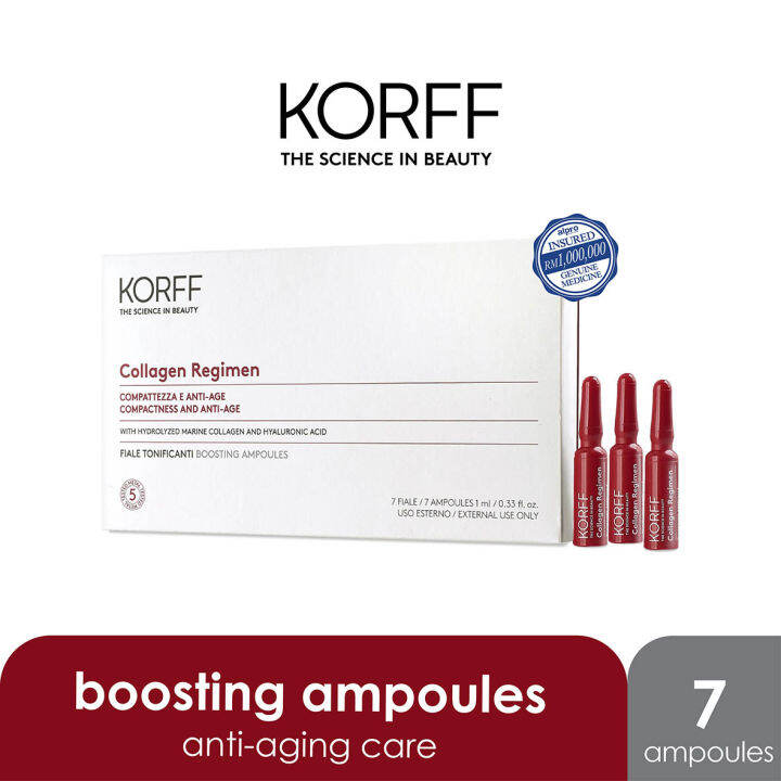 Korff Collagen Age-Filler Boosting Ampoules 1mL x 7s (High ...