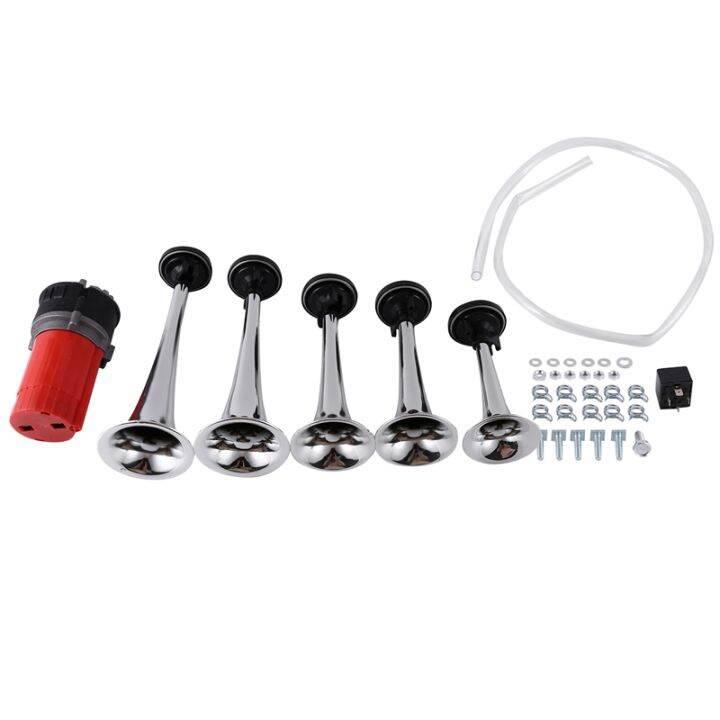 125Db 12V Red Dixie Car Trumpet Air Horns DIXIE Musical Air Horn Dukes