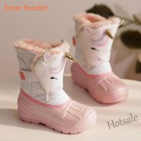 【hot sale】 ﹉✐⊕ C19 Bear Leader Kids Baby Shoes Cartoon Kids Warm Childrens Shoes Thick Velvet Waterproof Non-slip Rain And Snow Winter Snow Boots