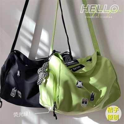 MLBˉ Official NY Korean ins trendy all-match large-capacity fitness bag mens Japanese sports style portable travel bag girl Messenger bag