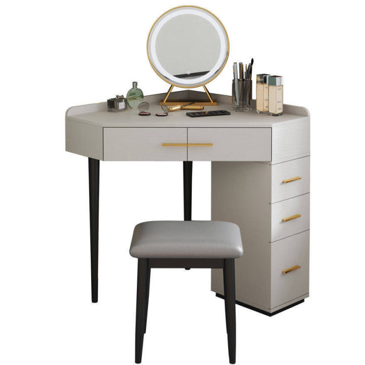 โต๊ะเครื่องแป้ง-พร้อมกระจก-สไตล์เกาหลี-รอยเท้าขนาดเล็ก-โต๊ะเครื่องแป้ง-มินิมอล-โต๊ะเครื่องแป้ง-modern-โต๊ะแต่งหน้า